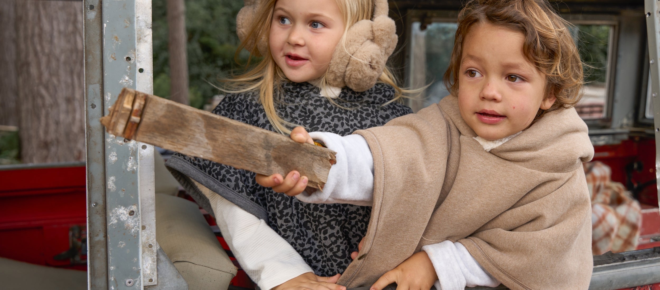 Teddy Kids Ponchos: Cozy Winter Layers | Cloby