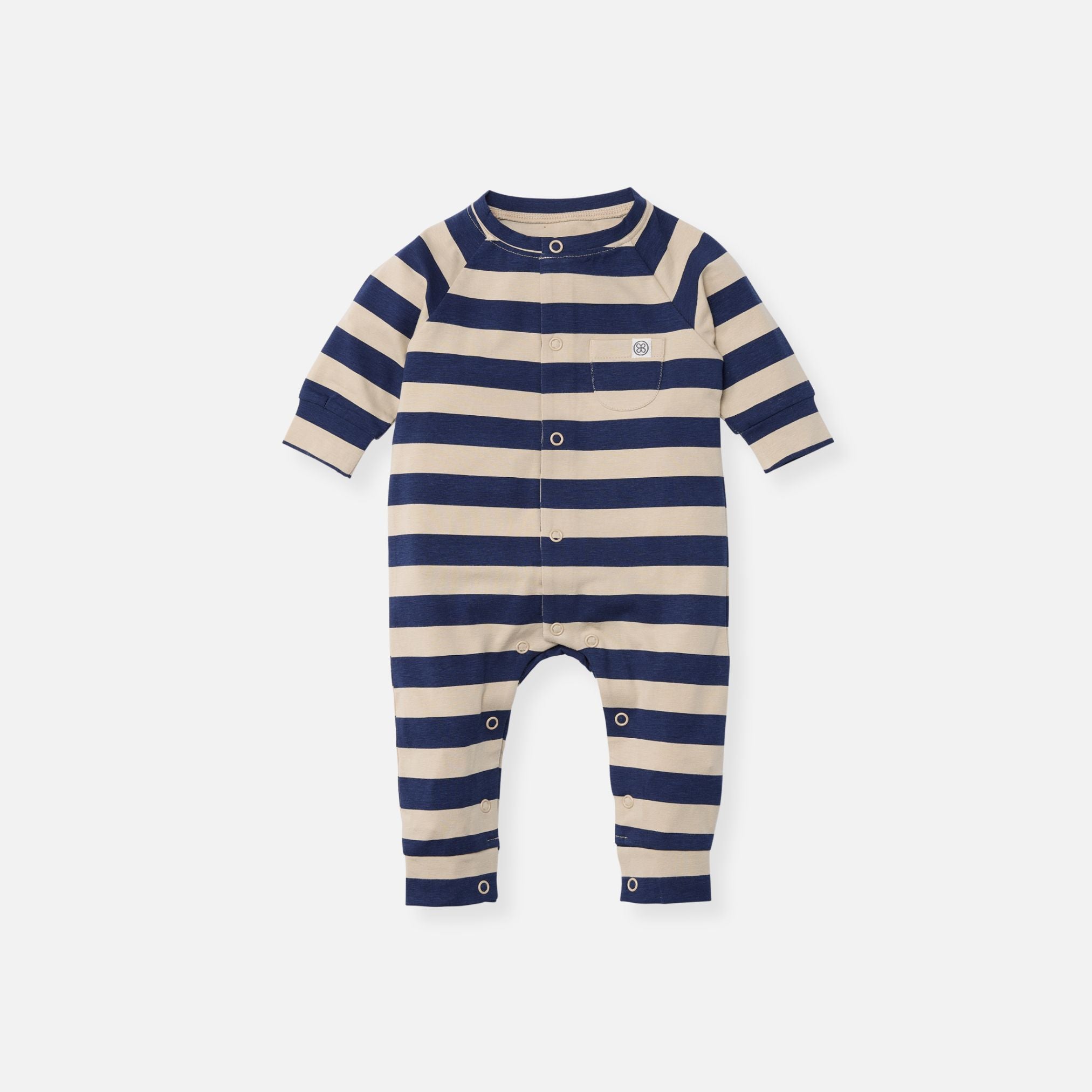 Mono de bebé en Navy Stripe – UPF 50+