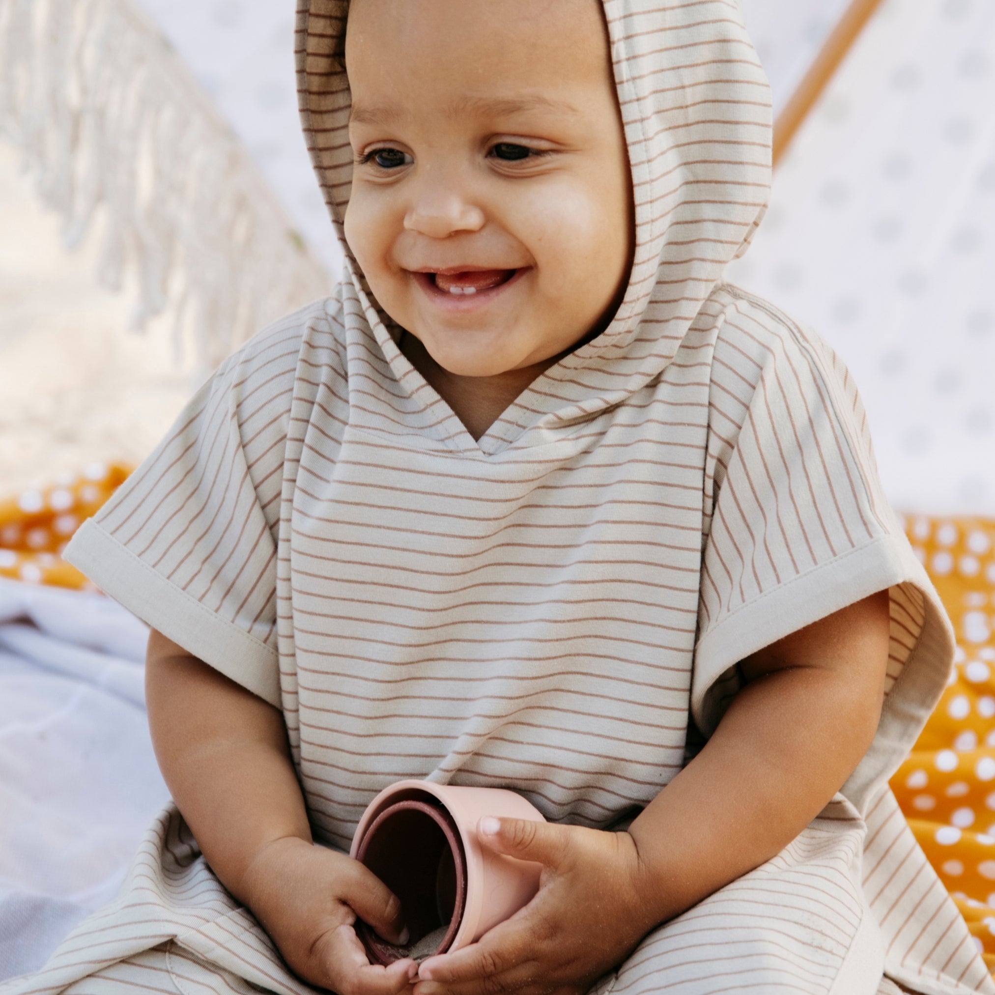 UV poncho Sandy Beach / Peanut Brown