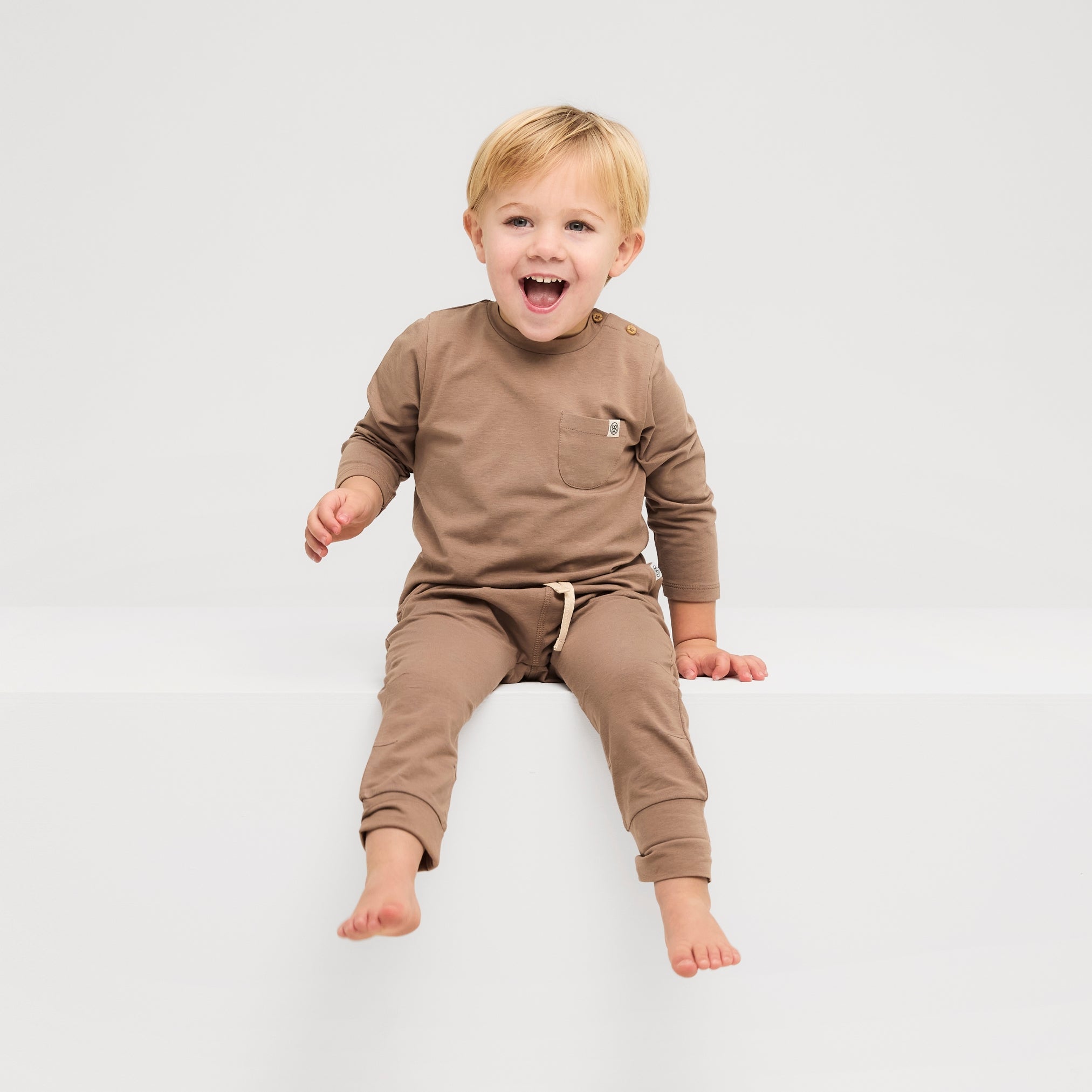 Joggingbroek in Peanut Brown