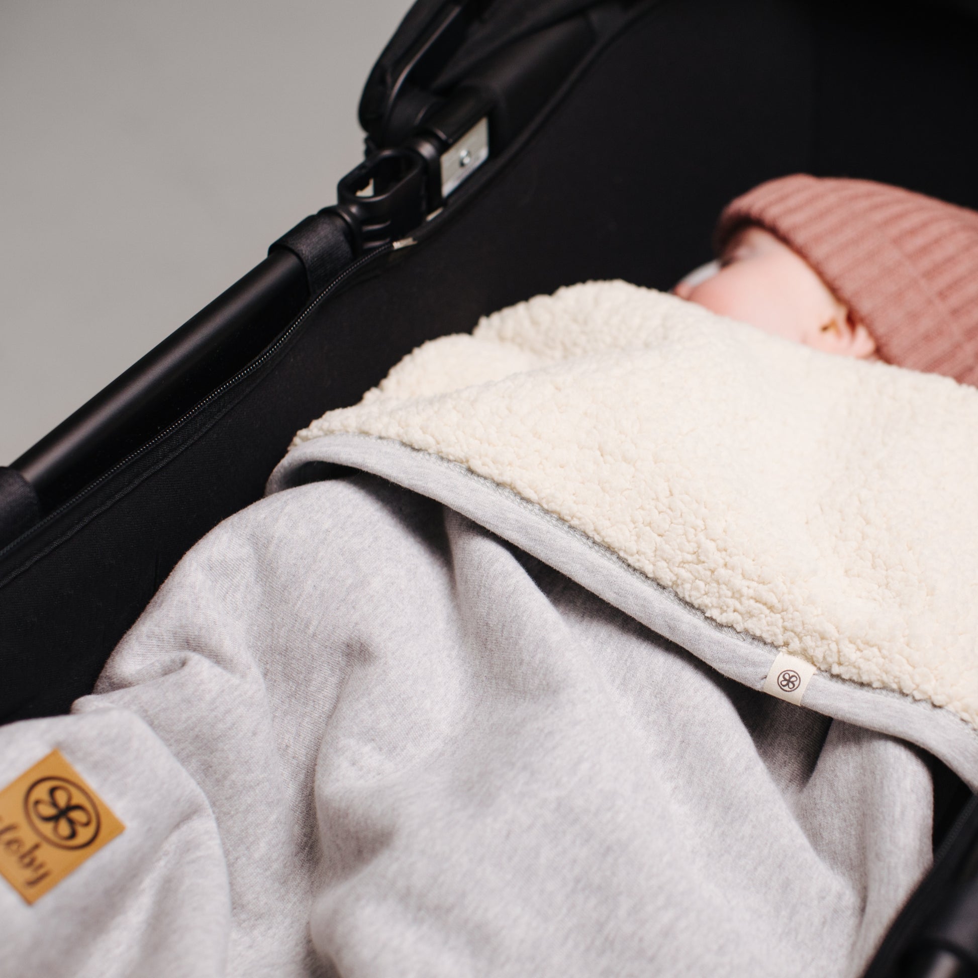 Grijze babydeken - Teddy