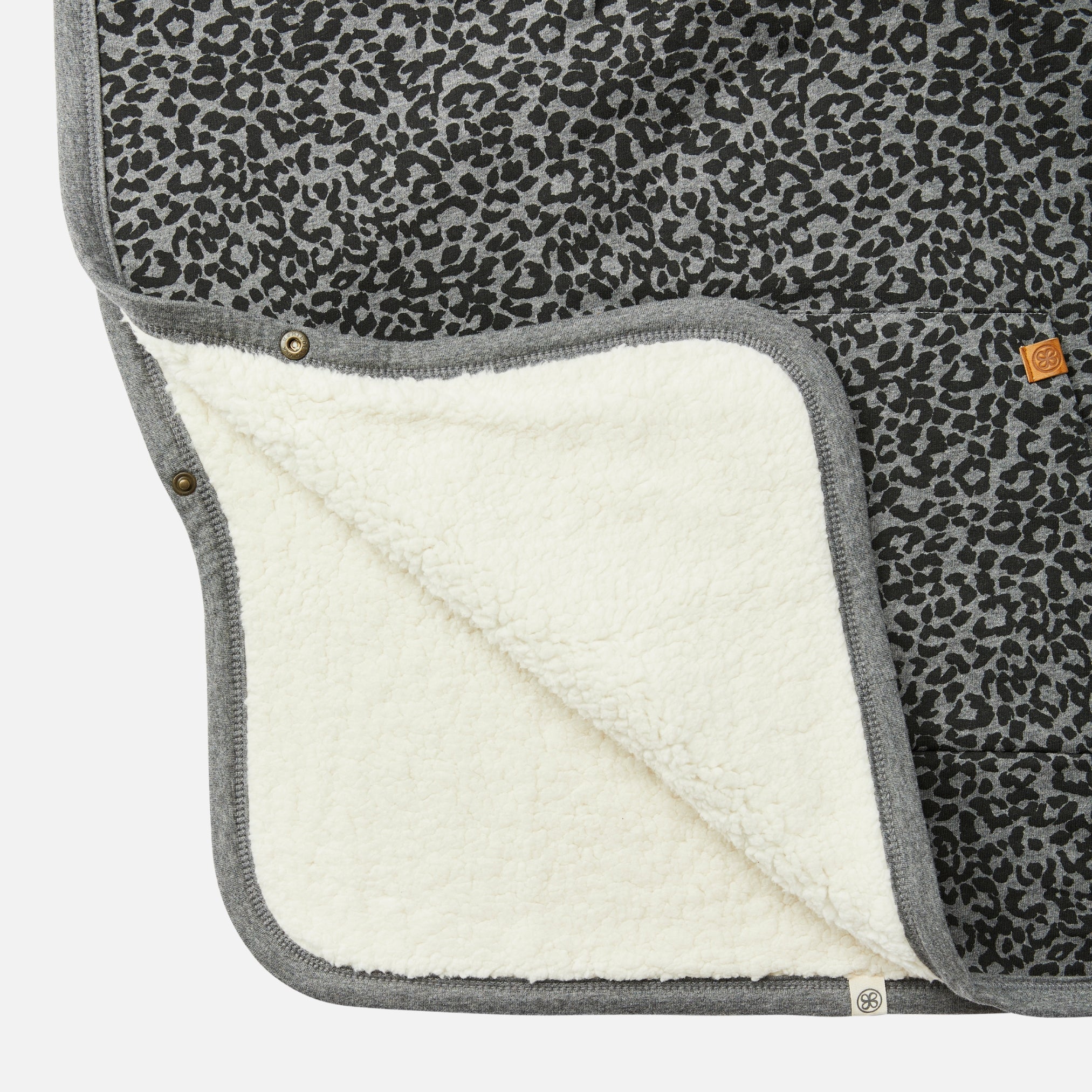 Teddy Kids Poncho Leopard | Warm & Easy | Cloby