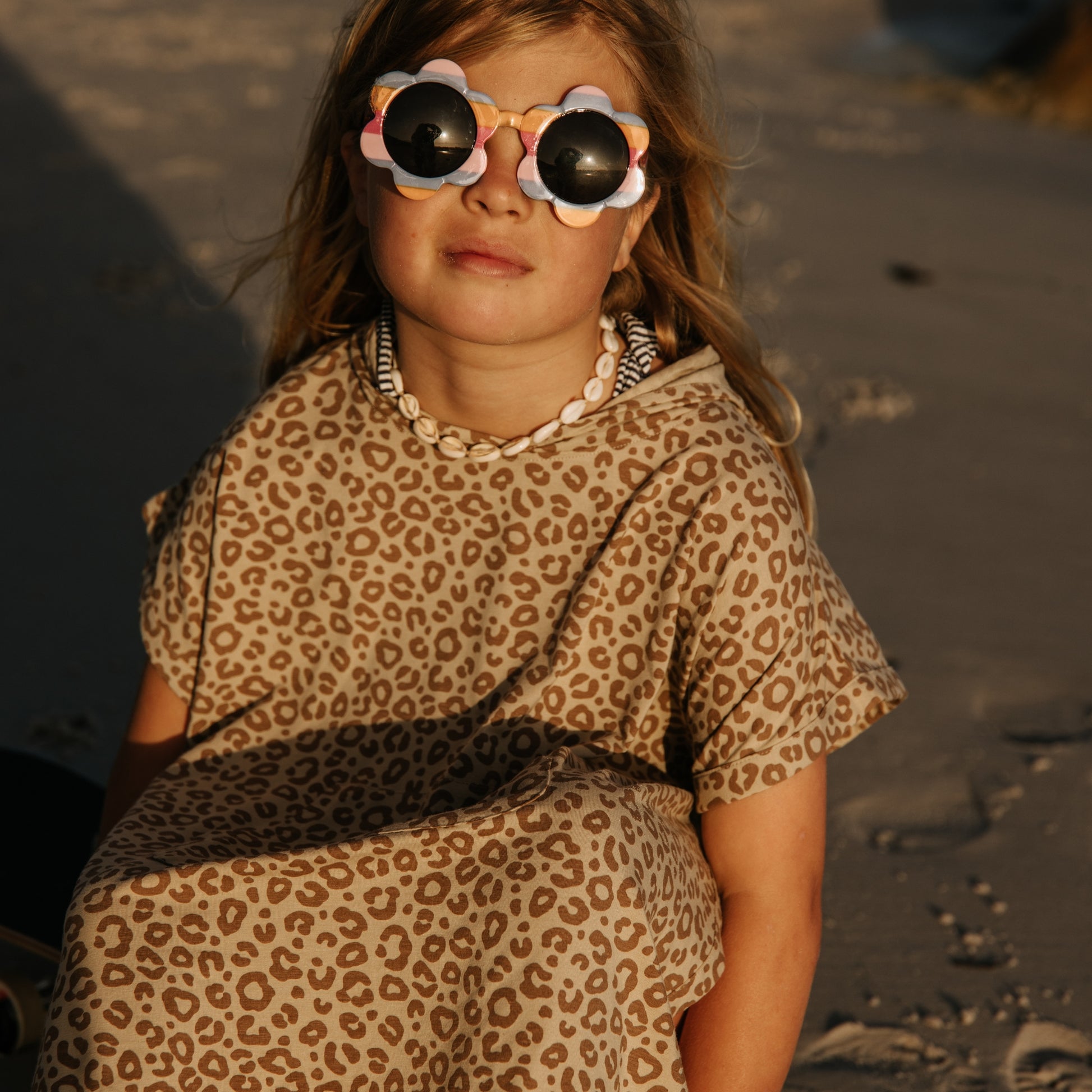 Leopard Brown UV Poncho - Cloby