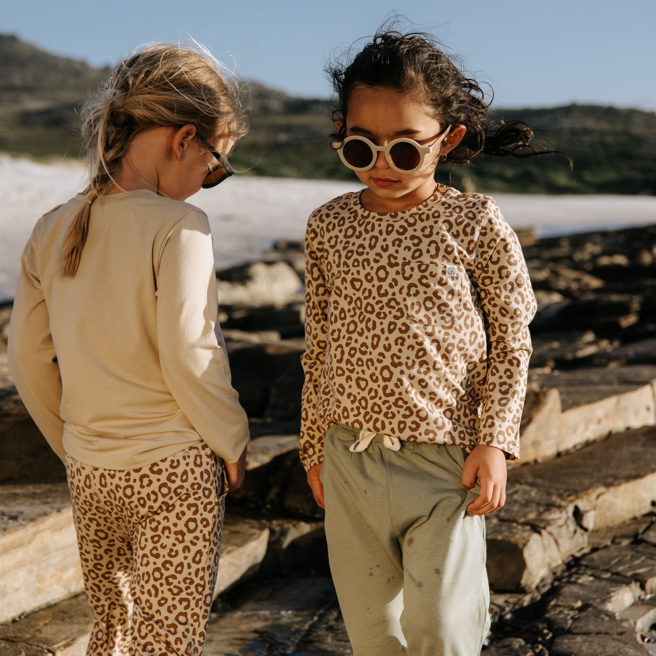 Longsleeve in Leopard Brown - UPF 50+