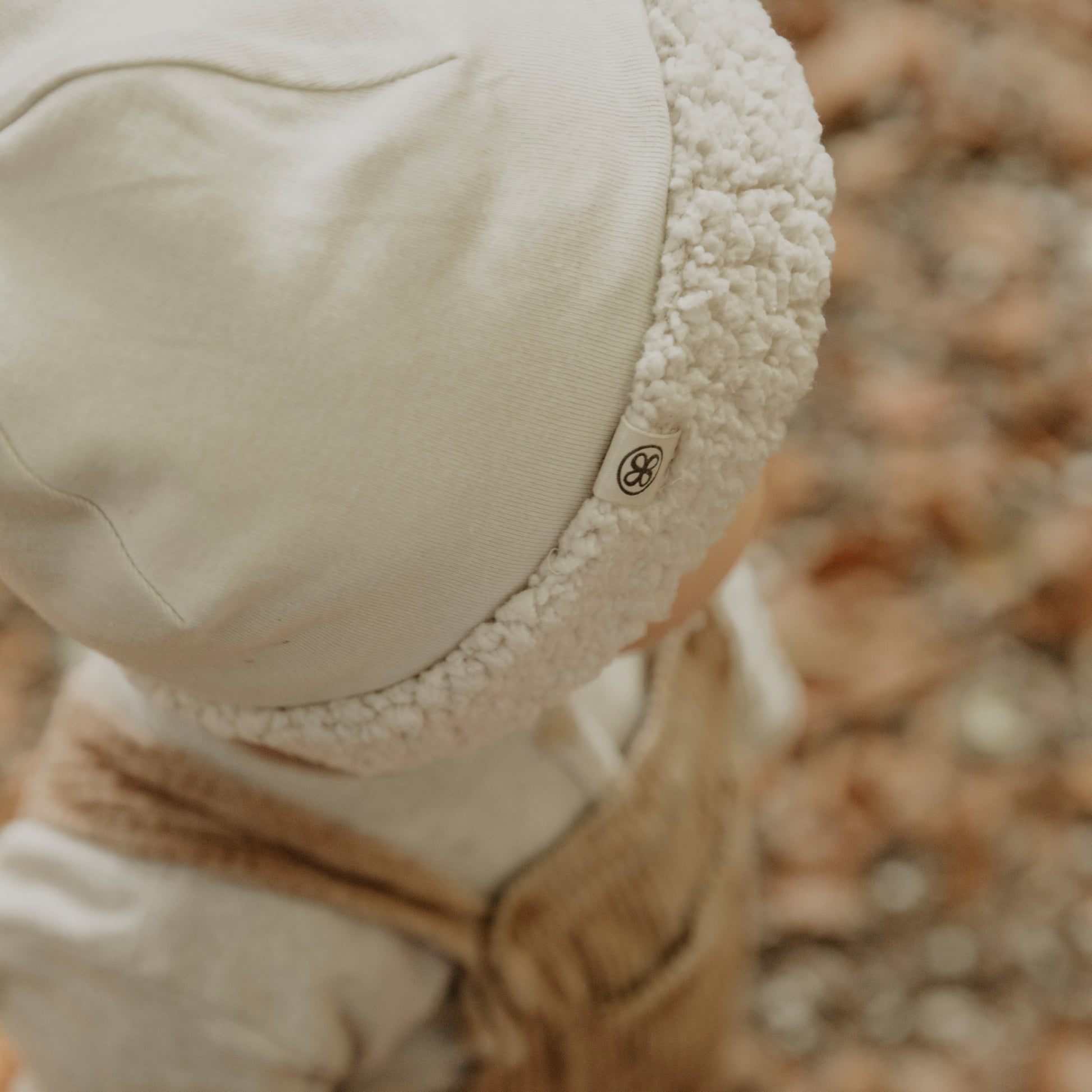 Off-White teddy muts voor peuters