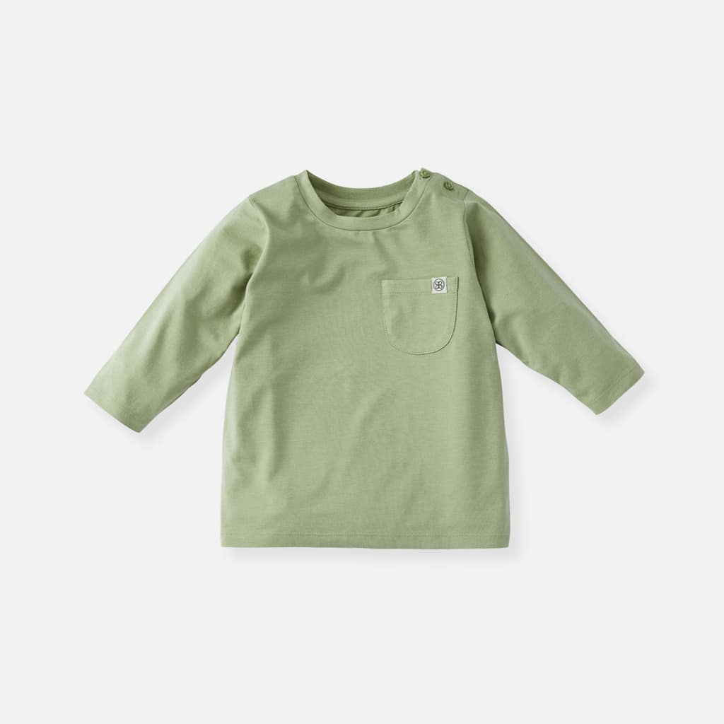 Camiseta de manga larga en Olive Green – UPF 50+