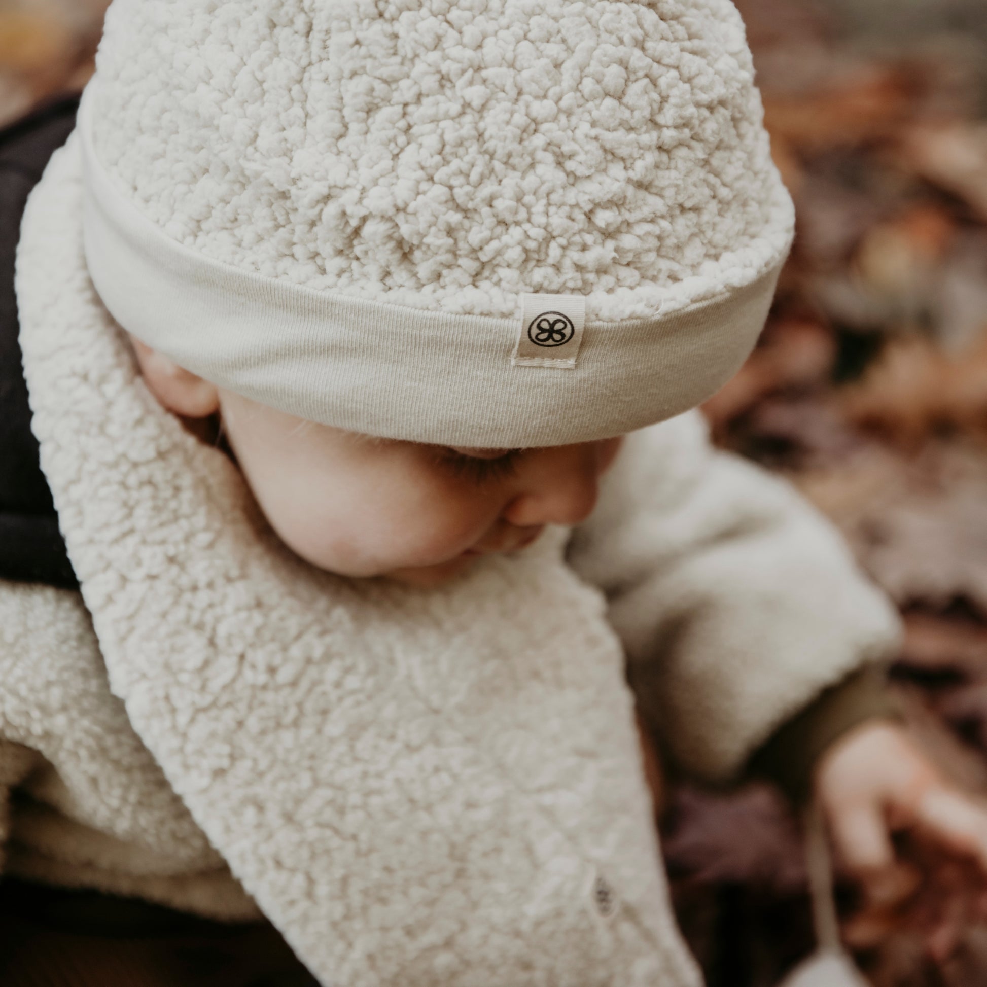 Sjaal en muts voor kinderen - Teddy Off-White