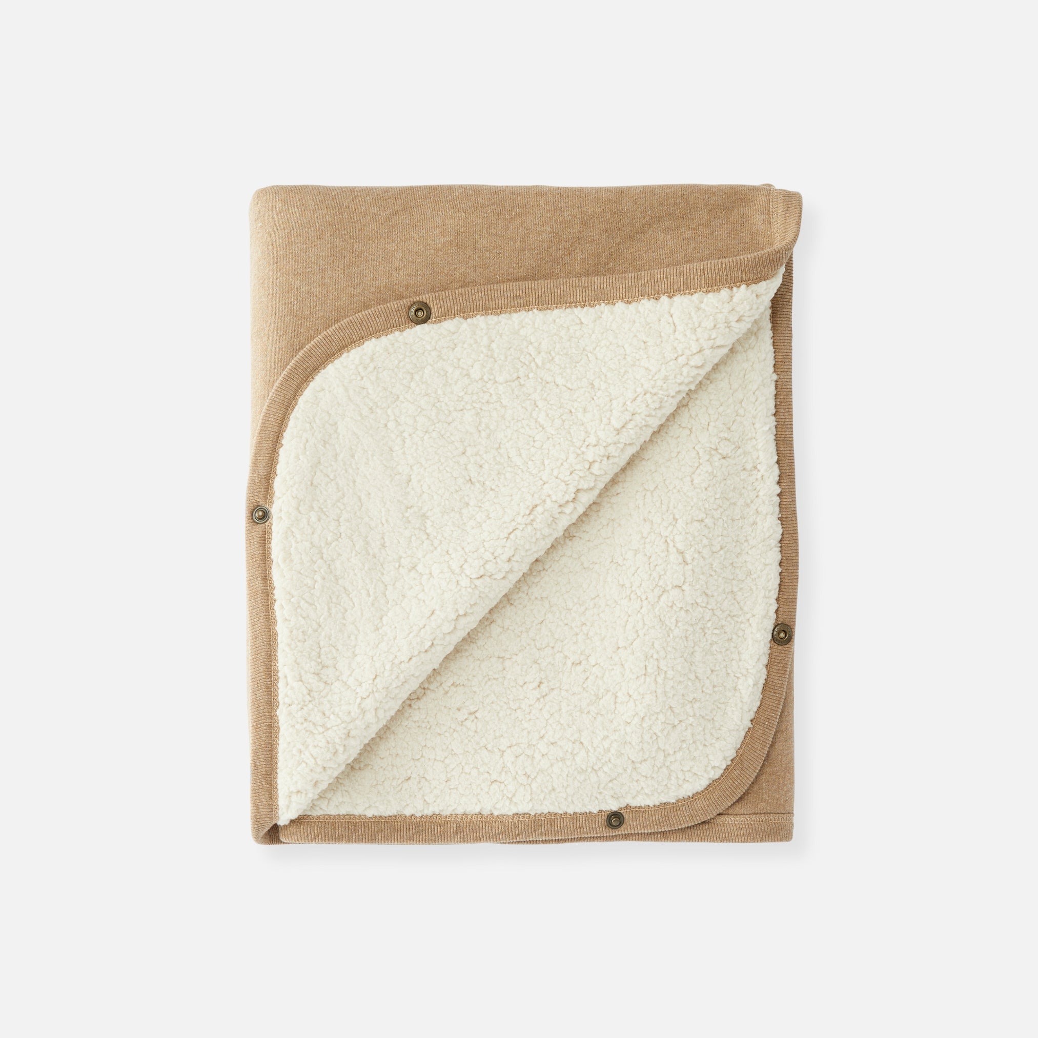 Teddy deken - 2 zijden, Bruin en Teddy