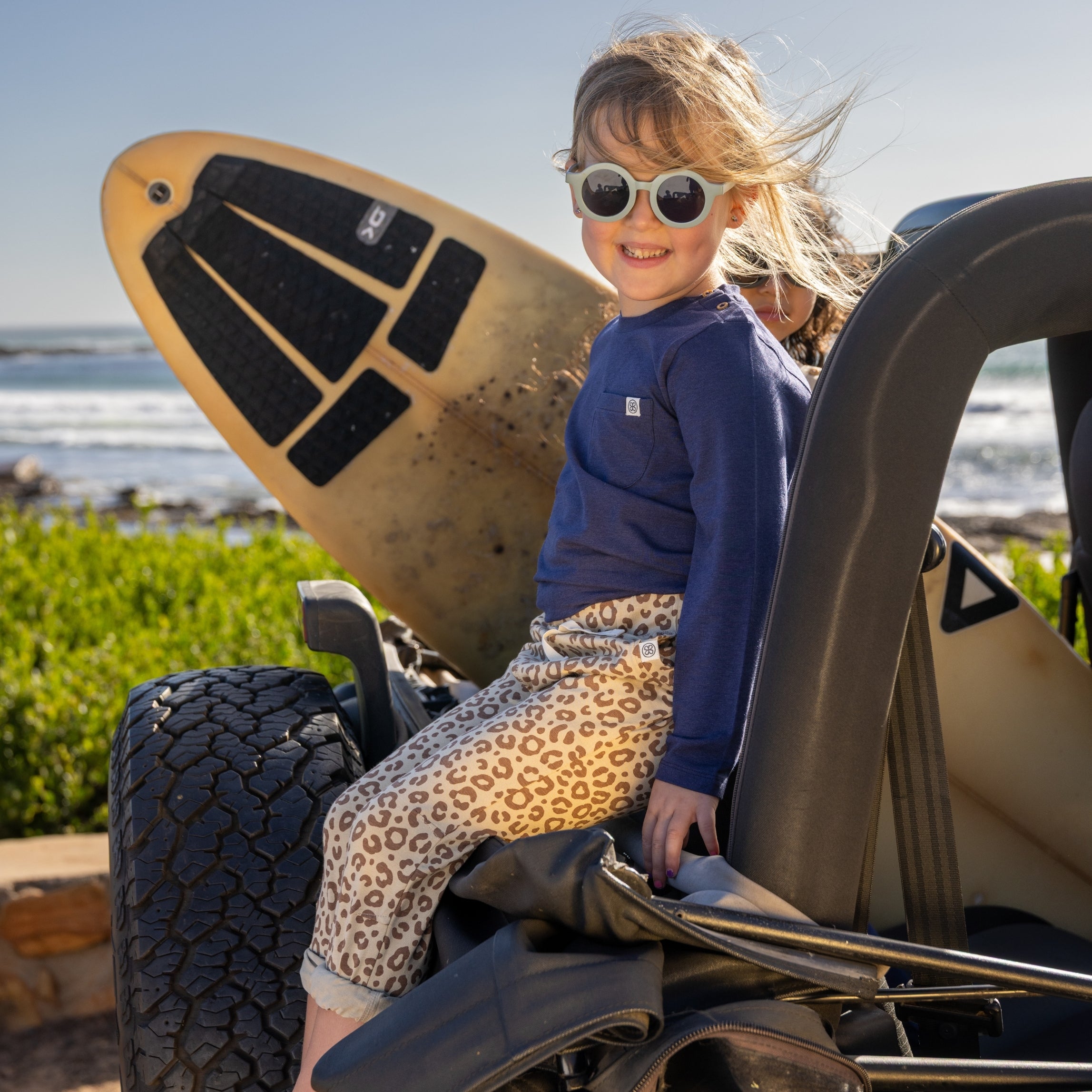 Camiseta de manga larga en Navy Blue – UPF 50+