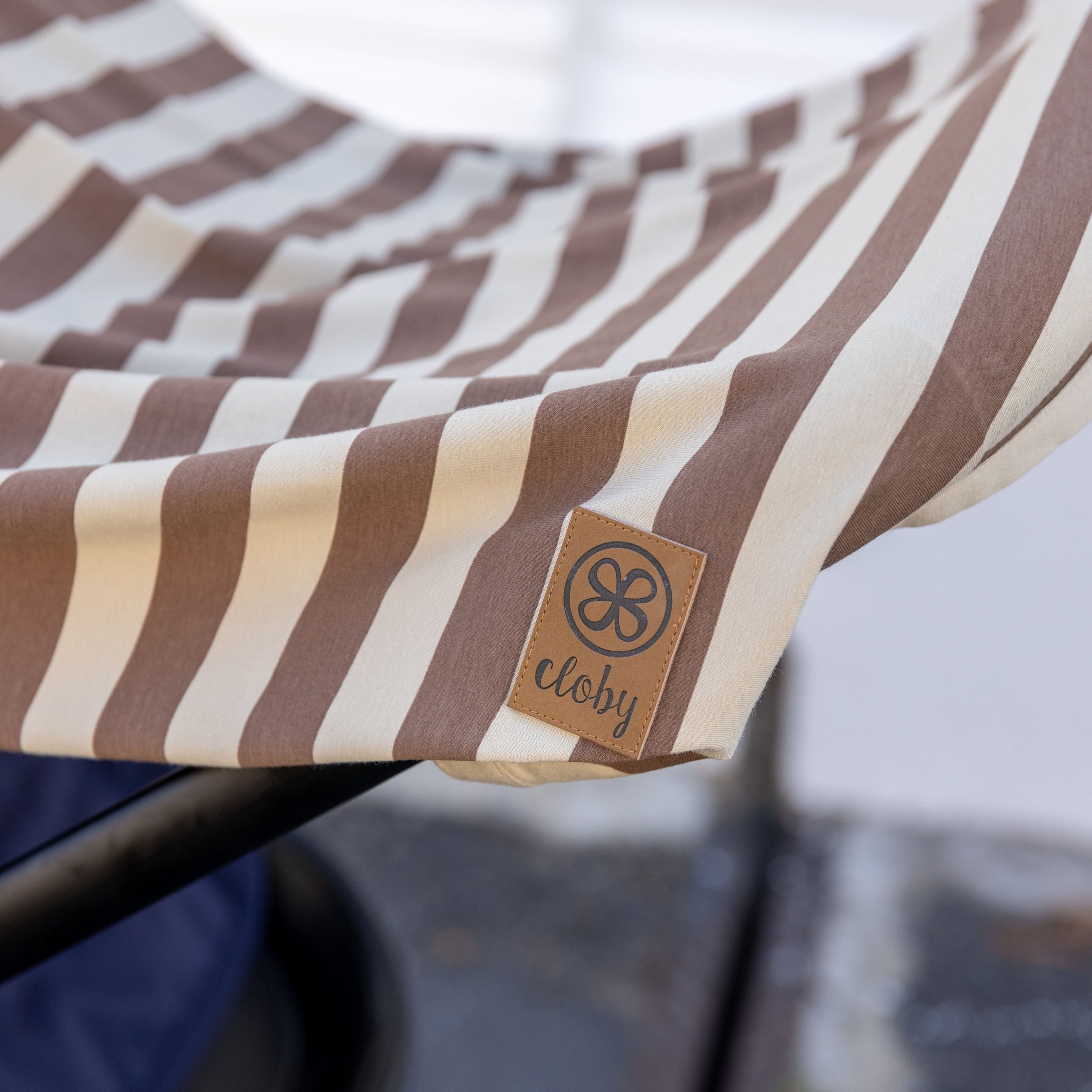 UV doek in Peanut/Sandy Stripe – UPF 50+