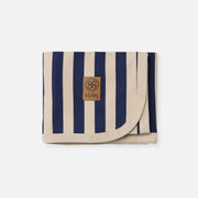 UV Blanket in Navy/Sandy Stripe - UPF 50+